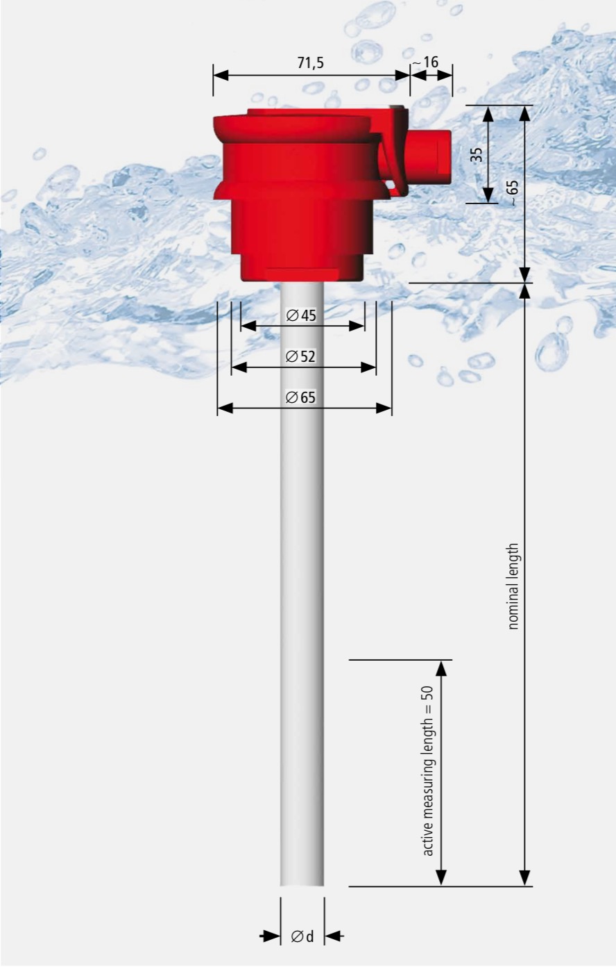 Temperature probe with Temperature Sensors