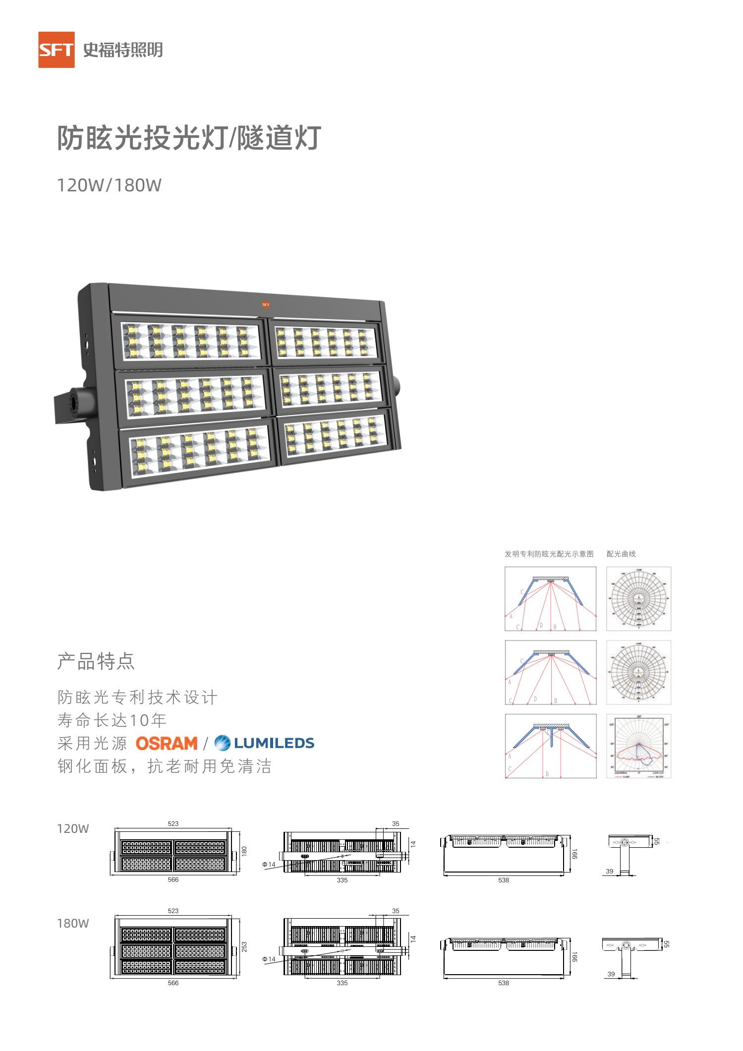 金剛隧道燈120/180w