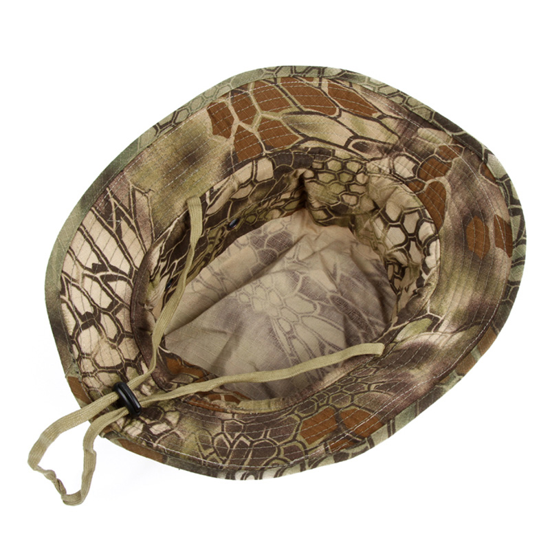 Tactical Camo Men Boonie Cap Army Military Waterproof Bucket Hats Outdoor Hunting Fisherman Hats