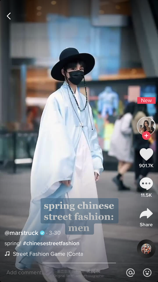 TikTok plays 1.2 billion times, Chinese street fashion becomes popular overseas