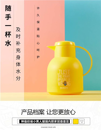 神偷奶爸小黄人水壶_家居壶套装内胆