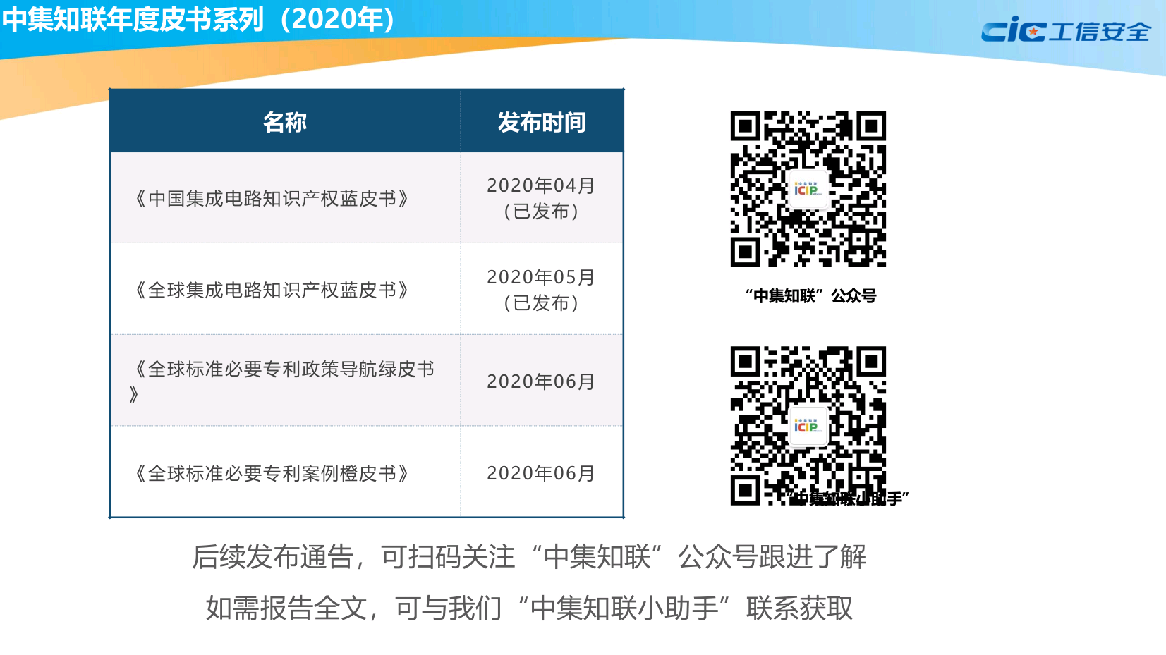 全球集成电路知识产权蓝皮书(2020版)
