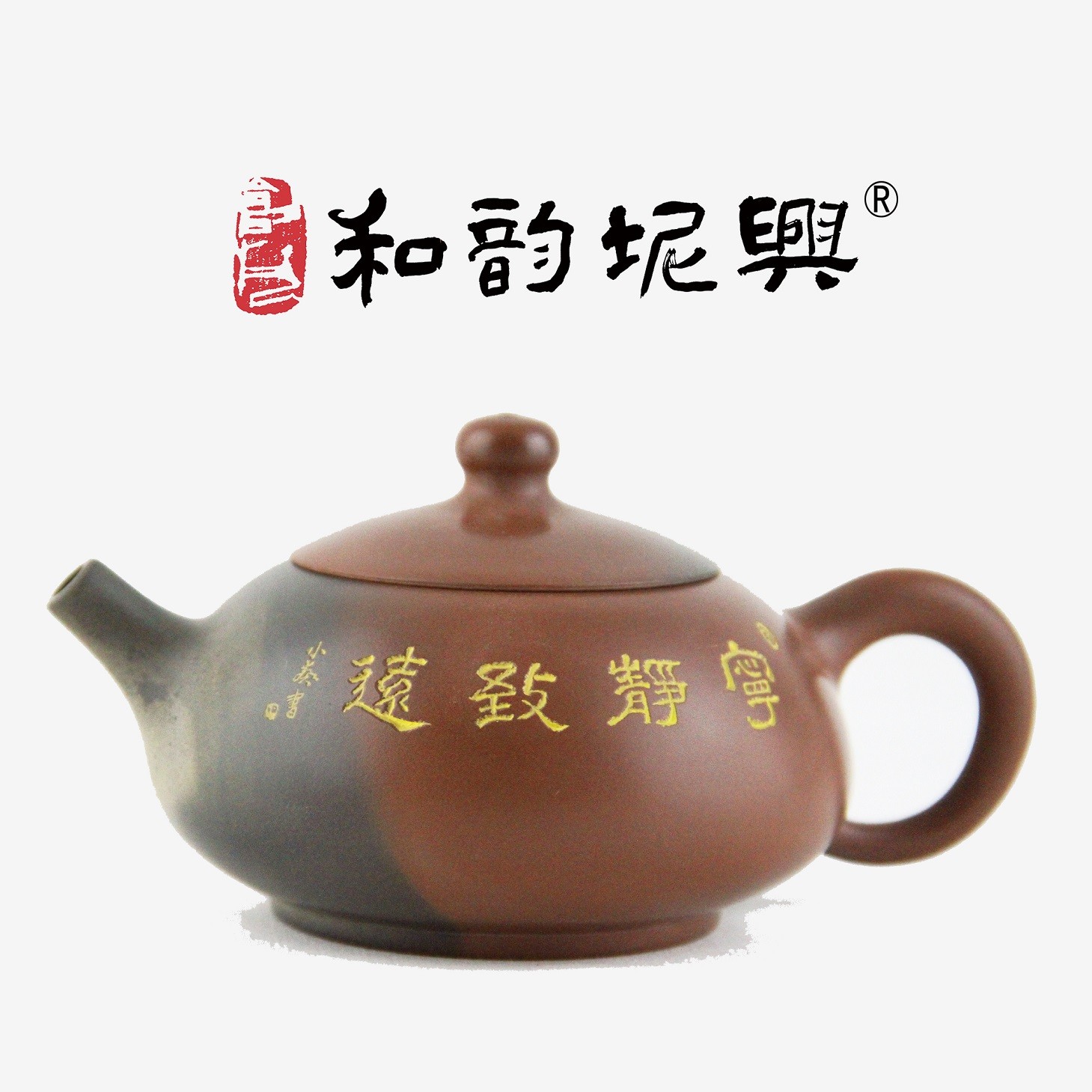 广西钦州坭兴陶宁静致远纯手工茶壶陶瓷大师紫砂建水紫陶
