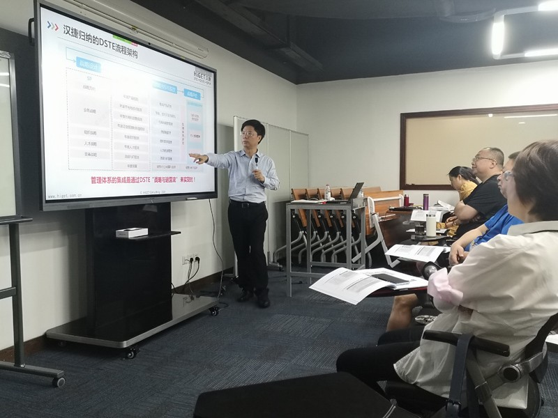 2020年8月9日 汉捷咨询为深圳某自动化科技企业提供了《战略规划（SP）流程设计》培训