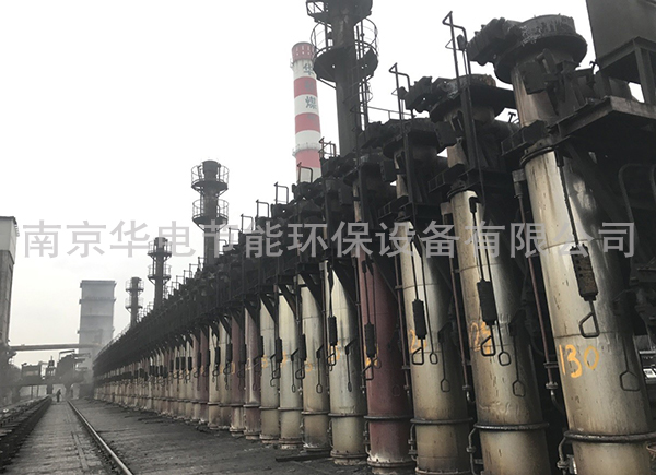130万T/年两座5.5m捣固焦炉（其中的一座65孔）炉顶