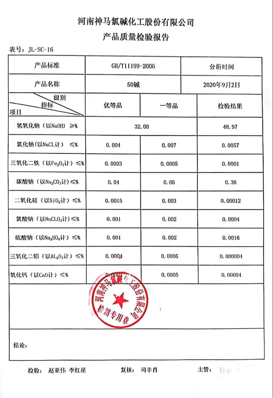Congratulations on the successful start-up of 100 kt / a 50% liquid alkali plant of Henan Shenma Chl Congratulations on the successful start-up of 100 kt / a 50% liquid alkali plant of Henan Shenma Chl