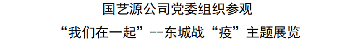 国艺源公司党委组织参观“我们在一起”--东城战“疫”主题展览