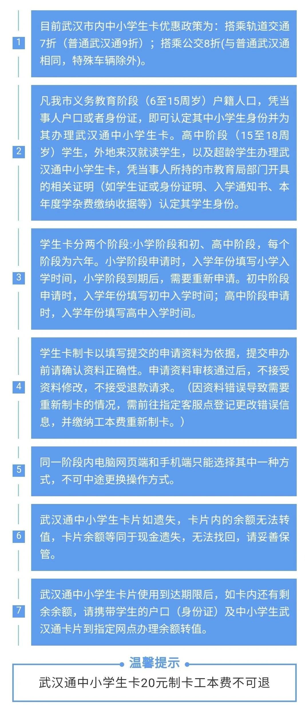 地铁7折,公交8折!武汉通中小学生卡办理超全流程及入口! 地铁7折,公交8折!武汉通中小学生卡办理超全流程及入口!