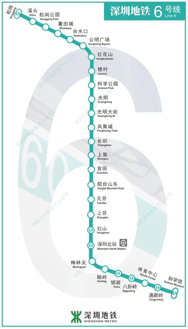 深圳地铁 6 号线地铁广告全线运营