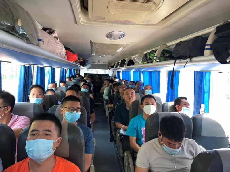 苏州中材组织三批269名返岗员工顺利抵达海外项目现场
