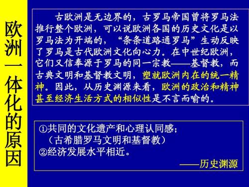  西方文明史?歐洲一體化的歷史文化淵源