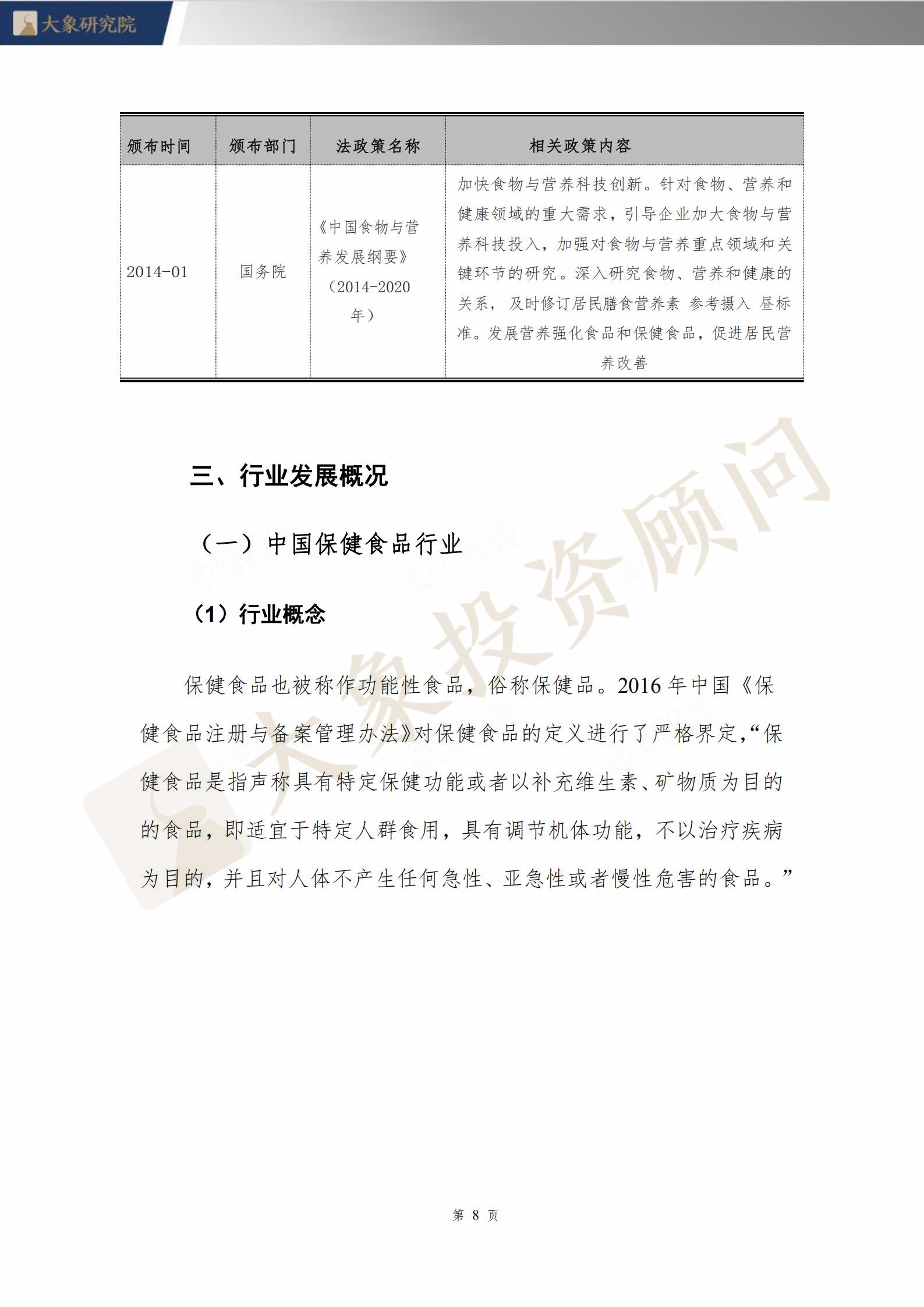 【大象研究院】2020年保健食品行業(yè)研究報(bào)告