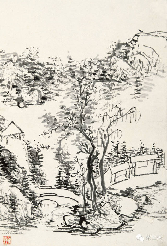黄宾虹:我用积墨画画意在墨中求层次,有人以为墨黑一团,呜呼! 黄宾虹:我用积墨画画意在墨中求层次,有人以为墨黑一团,呜呼!