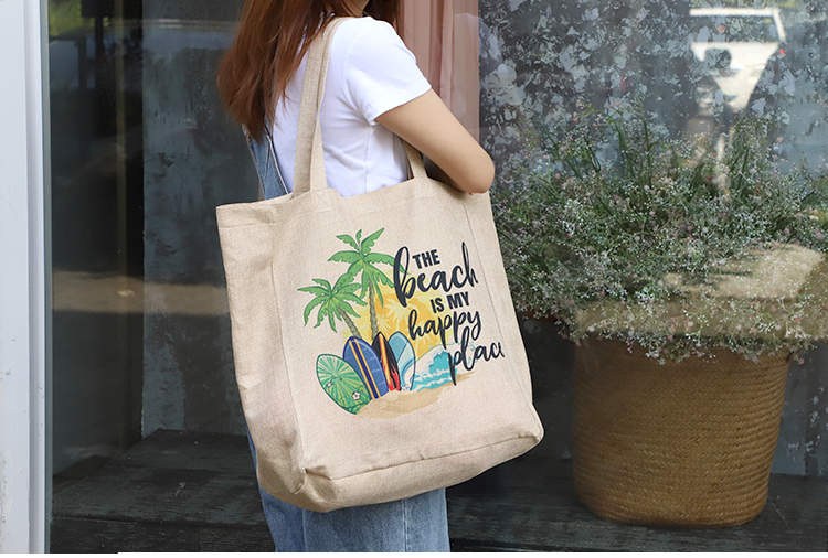 printed burlap tote printed burlap tote