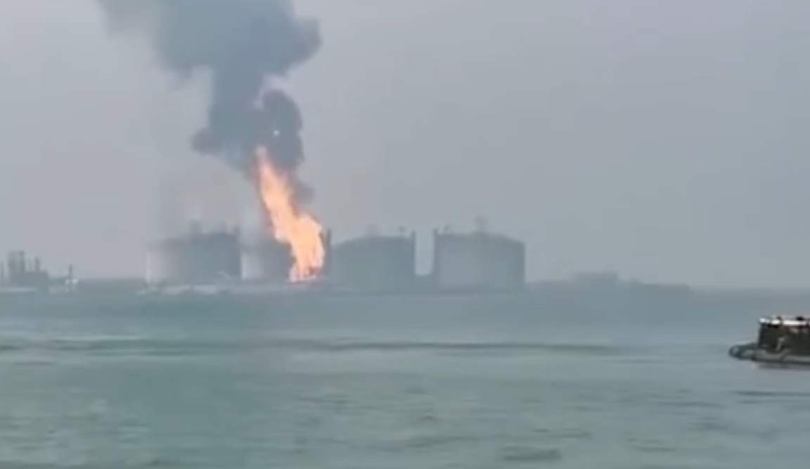 广西北海液化天然气接收站码头起火 ,已致6死3伤