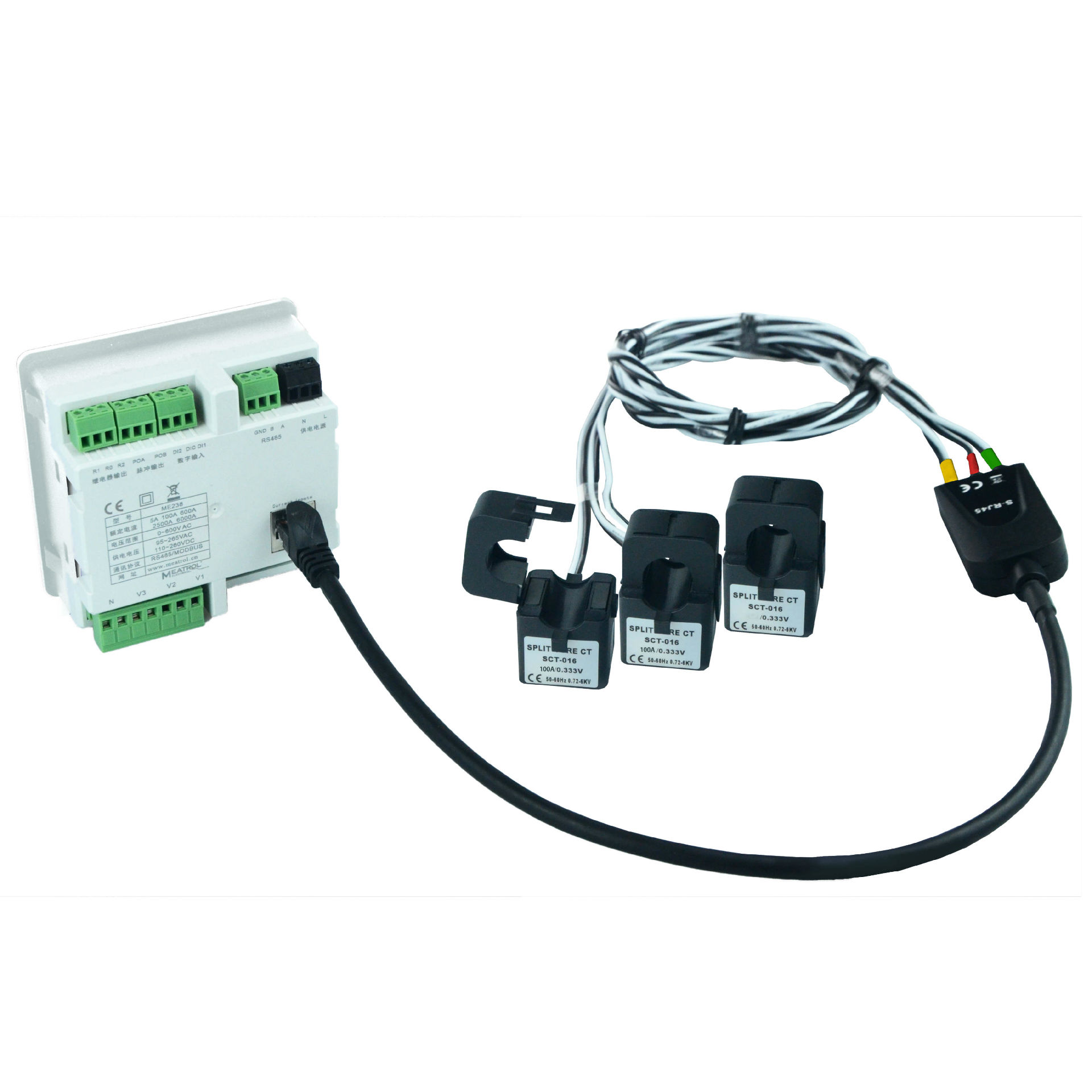 ME238 Three-phase multifunctional smart meter With RJ45 Easy Connection