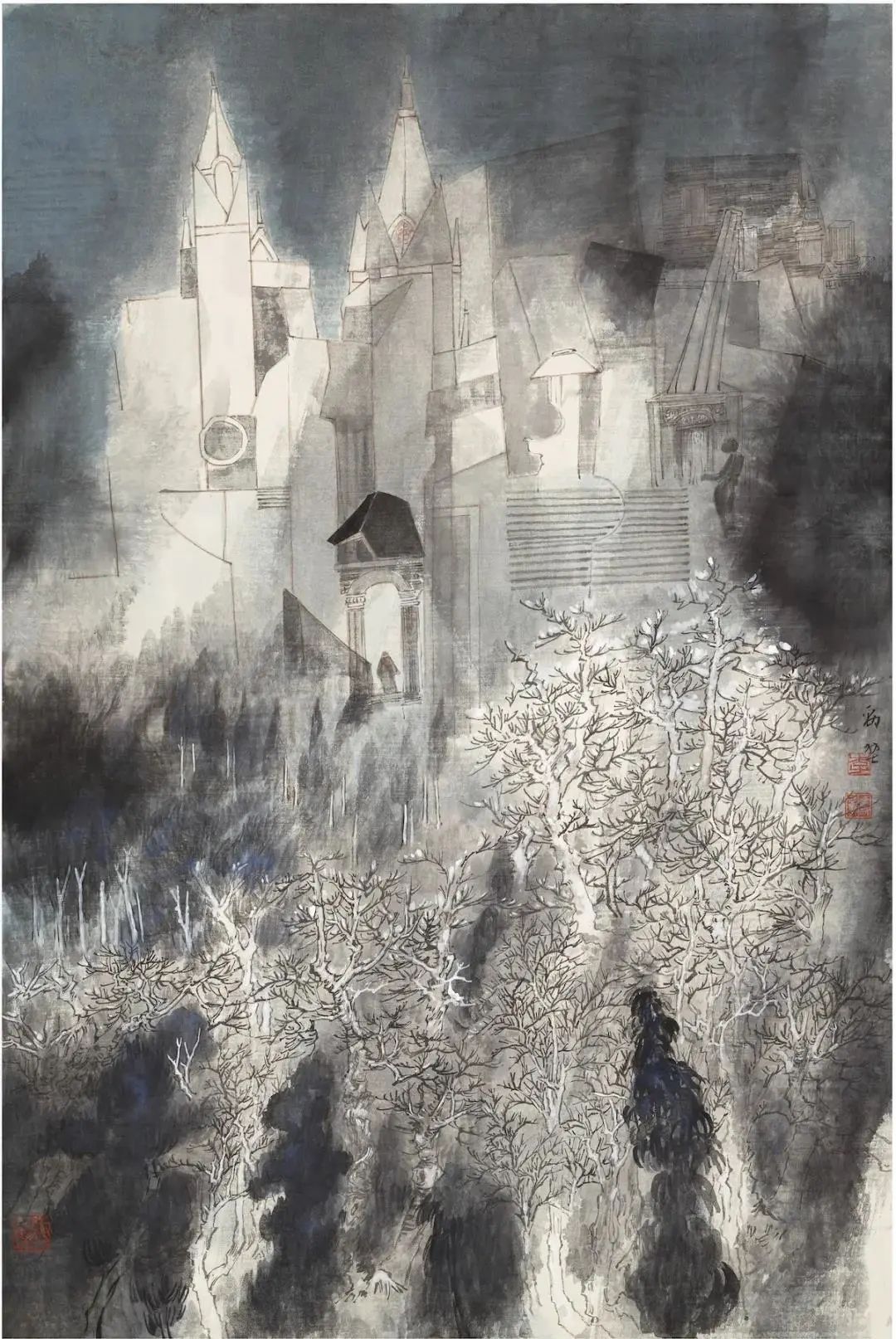 “水墨视域的拓展”——考研国画班观展教学实录 “水墨视域的拓展”——考研国画班观展教学实录