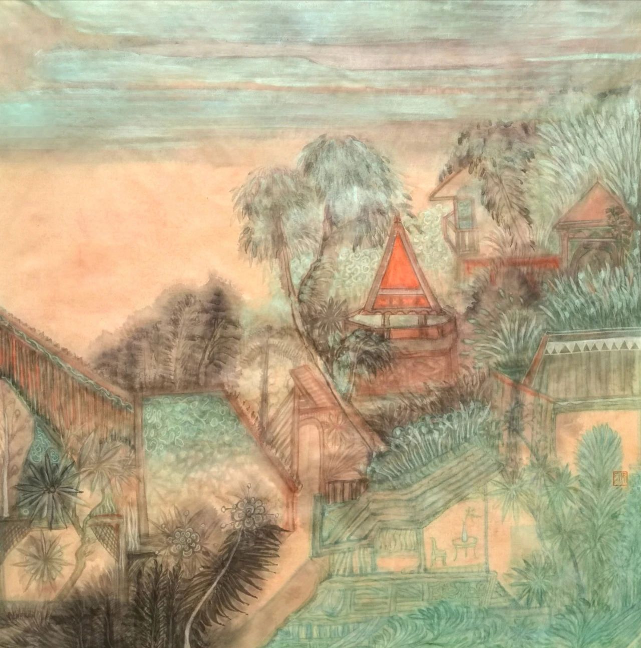 张蓉:用意象山水书写心中的诗情画意 张蓉:用意象山水书写心中的诗情画意