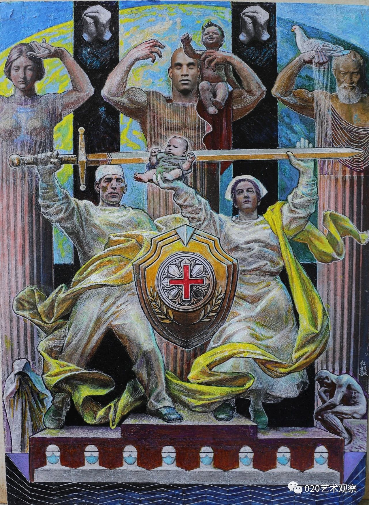 82岁画家刘仁毅创作抗疫词画,致敬抗疫一线的白衣天使 82岁画家刘仁毅创作抗疫词画,致敬抗疫一线的白衣天使