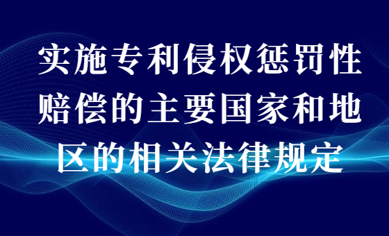实施专利侵权惩罚性赔偿的主要国家和地区的相关法律规定 实施专利侵权惩罚性赔偿的主要国家和地区的相关法律规定