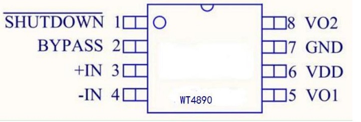 WT4890音频功放IC