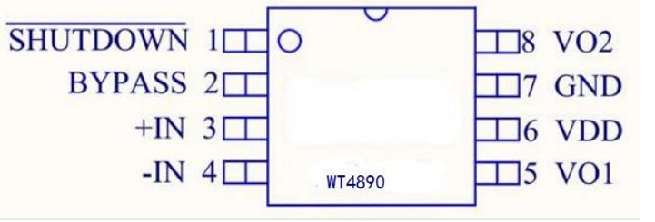 WT4890音頻功放IC
