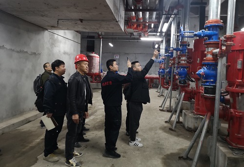 威远县住建局组织验收林恩国际酒店消防工程项目