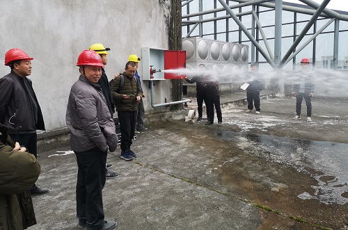威远县住建局组织验收林恩国际酒店消防工程项目