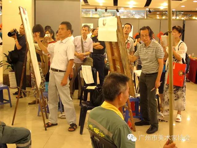 广州市美协人物画艺委会为环卫工作者送慰问、画肖像 广州市美协人物画艺委会为环卫工作者送慰问、画肖像
