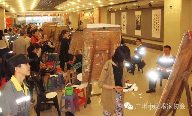 广州市美协人物画艺委会为环卫工作者送慰问、画肖像 广州市美协人物画艺委会为环卫工作者送慰问、画肖像
