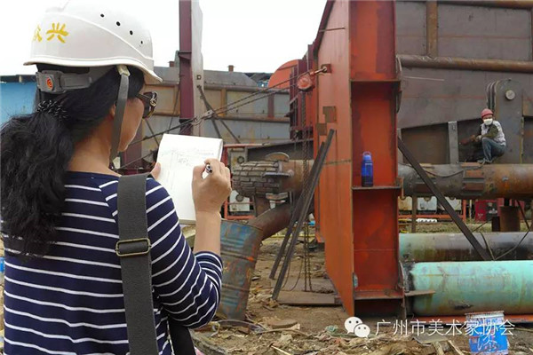 进民企 体民情——陈永忠院长参加广州市美术家协会人物画艺委会画家采风写生活动 进民企 体民情——陈永忠院长参加广州市美术家协会人物画艺委会画家采风写生活动