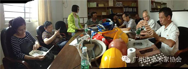 进民企 体民情——陈永忠院长参加广州市美术家协会人物画艺委会画家采风写生活动 进民企 体民情——陈永忠院长参加广州市美术家协会人物画艺委会画家采风写生活动