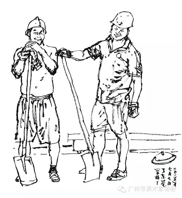 进民企 体民情——陈永忠院长参加广州市美术家协会人物画艺委会画家采风写生活动 进民企 体民情——陈永忠院长参加广州市美术家协会人物画艺委会画家采风写生活动