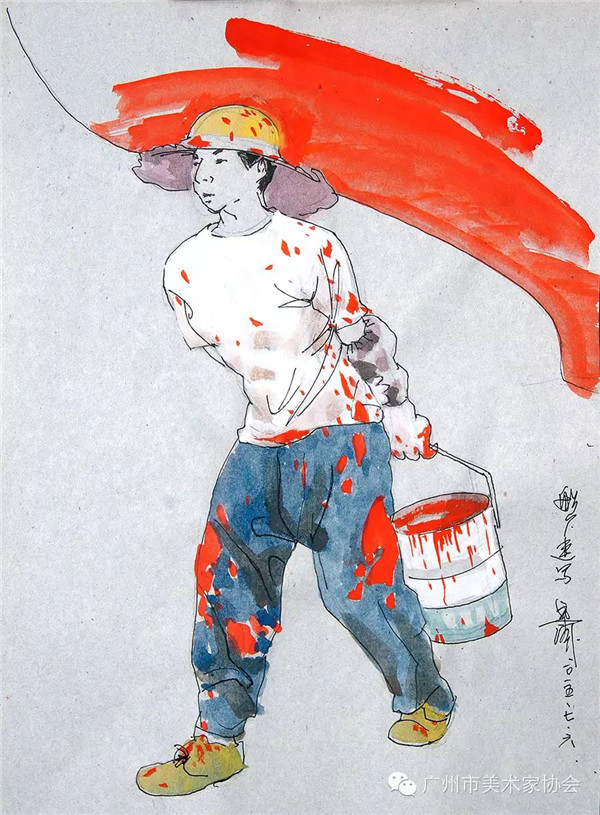 进民企 体民情——陈永忠院长参加广州市美术家协会人物画艺委会画家采风写生活动 进民企 体民情——陈永忠院长参加广州市美术家协会人物画艺委会画家采风写生活动