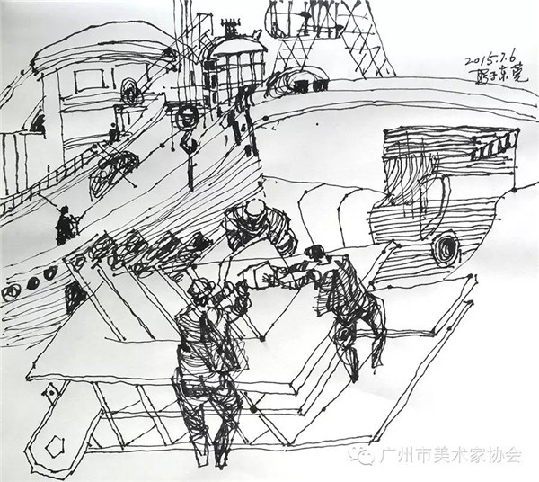 进民企 体民情——陈永忠院长参加广州市美术家协会人物画艺委会画家采风写生活动 进民企 体民情——陈永忠院长参加广州市美术家协会人物画艺委会画家采风写生活动