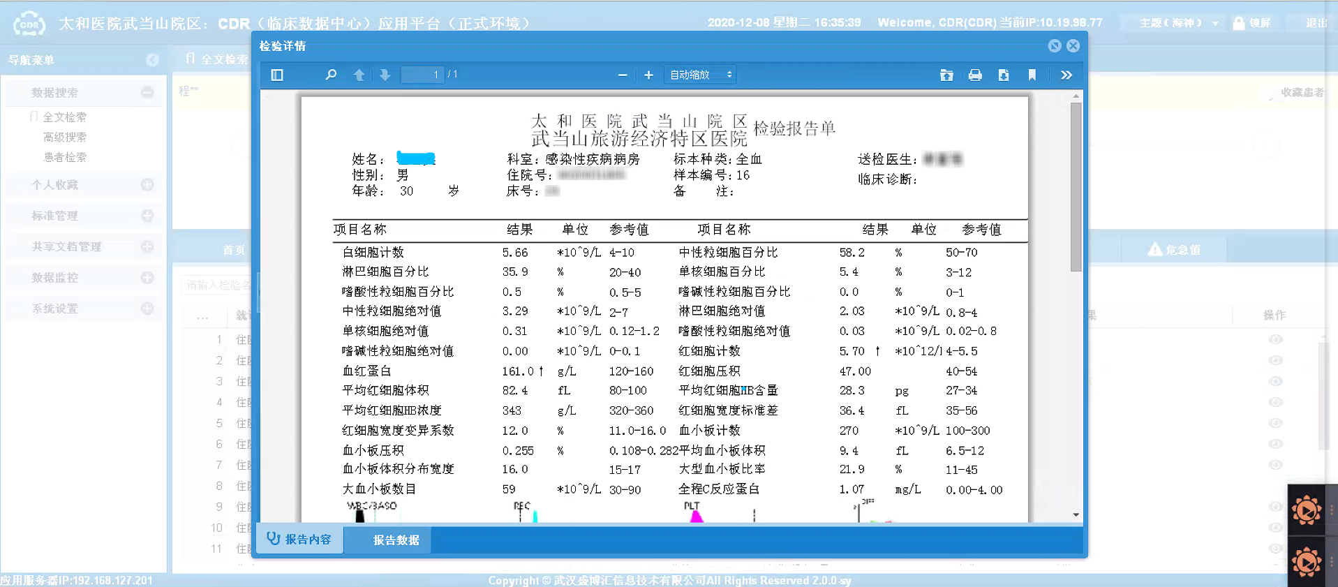 熱烈祝賀十堰太和醫(yī)院武當(dāng)山院區(qū)CDR正式上線