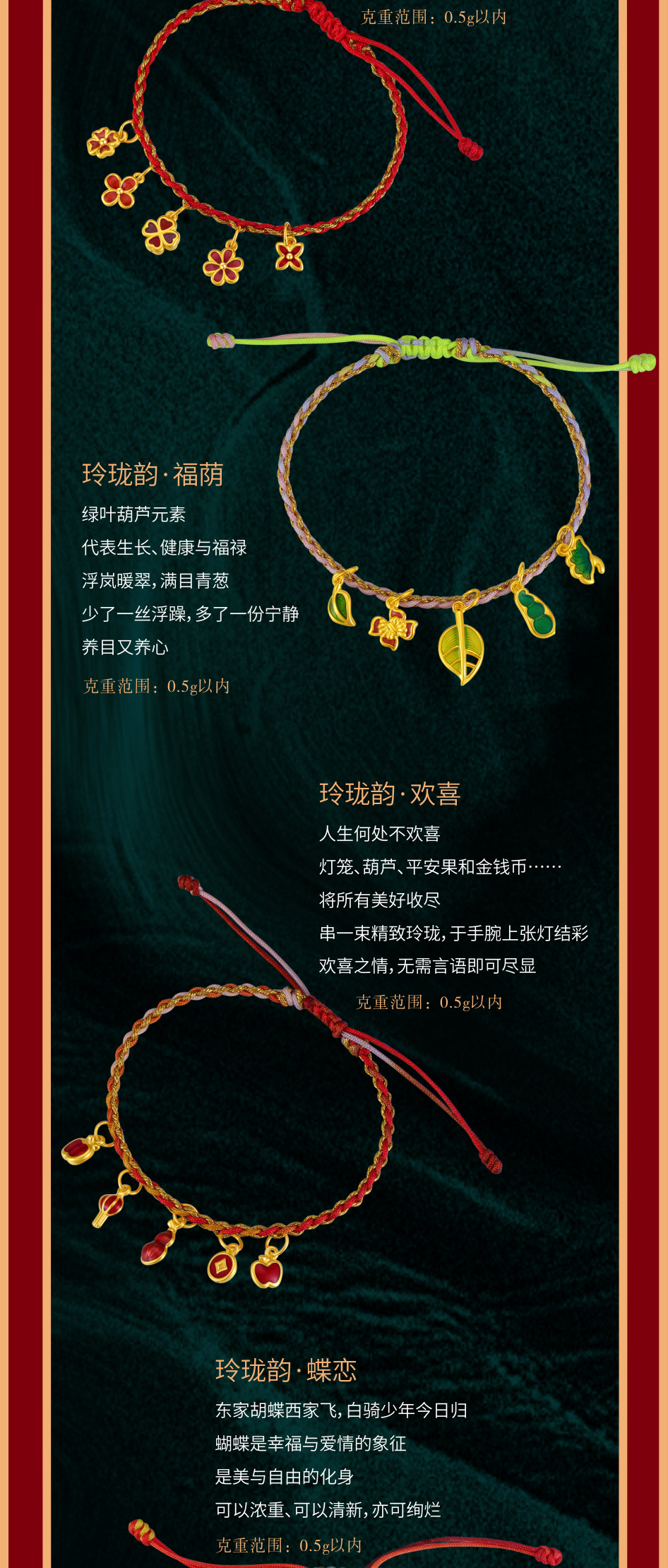 潮鸿利新品发布6D-GOLD倡异金【玲珑韵】精致玲珑 腕美呈现