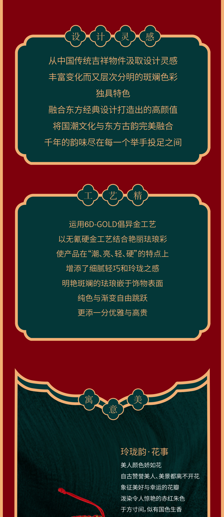 潮鸿利新品发布6D-GOLD倡异金【玲珑韵】精致玲珑 腕美呈现