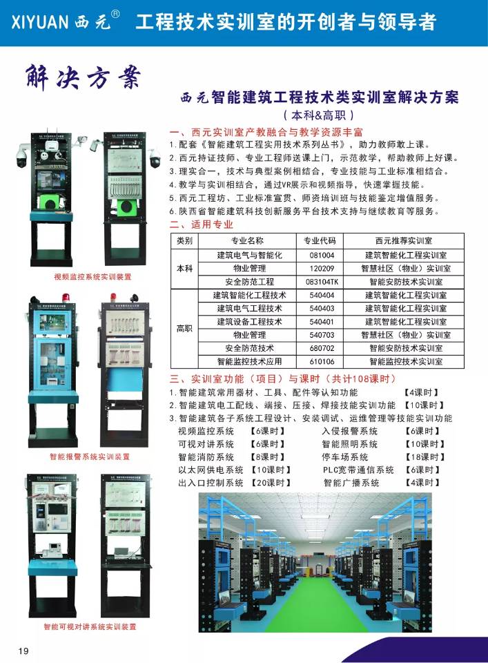 智能建筑工程技术实训室解决方案（本科&高职）