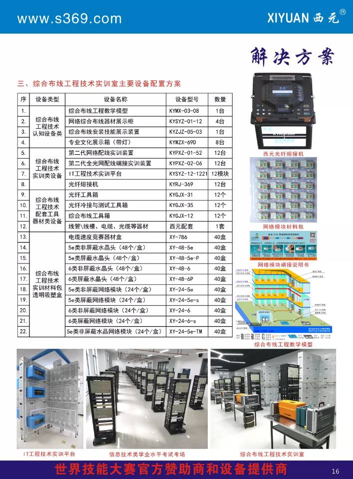 综合布线工程技术实训室解决方案