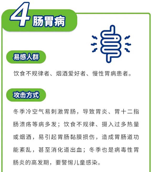 冬季除了呼吸系统疾病高发，注意还有这些.......