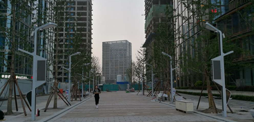 北京市通州区运河商务区示范路智慧灯杆案例