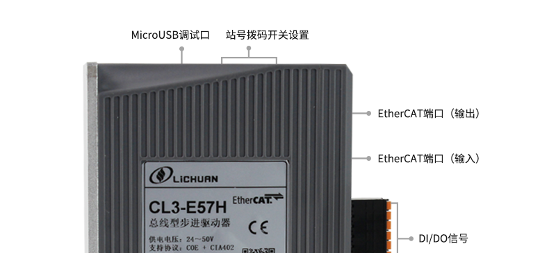 两相57/60总线通讯闭环步进驱动器  CL3-E57H