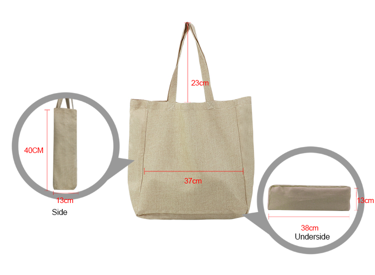 Faux Burlap Tote Bag-38*40CM Faux Burlap Tote Bag-38*40CM