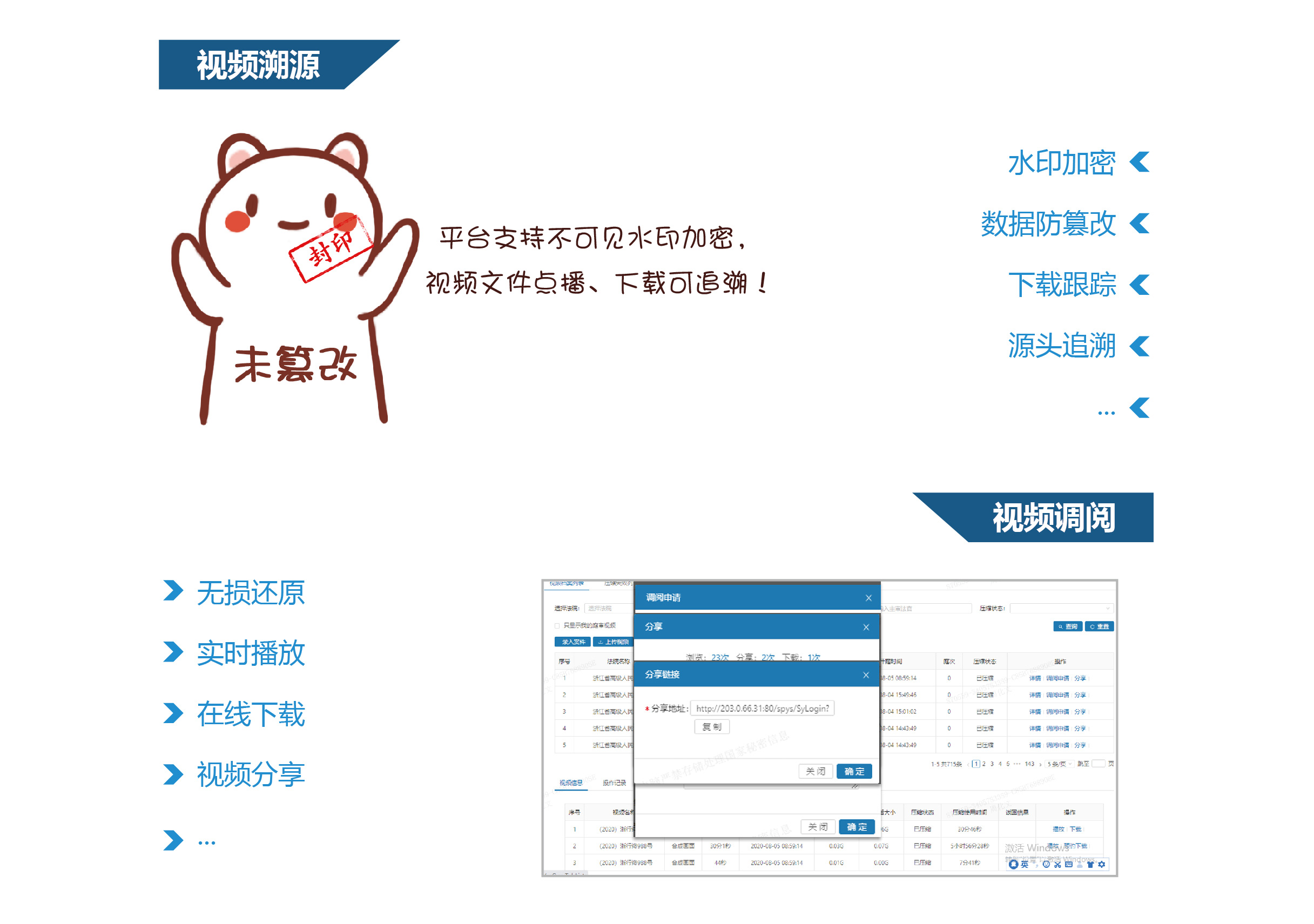 视频档案瘦身管理平台