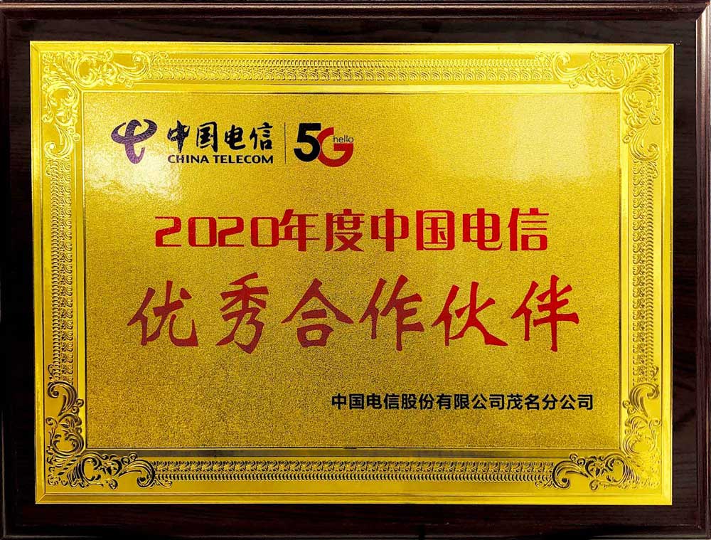 筑泰防务荣膺“2020年度中国电信优秀合作伙伴”