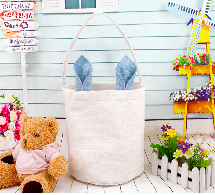 Linen Easter Basket Linen Easter Basket