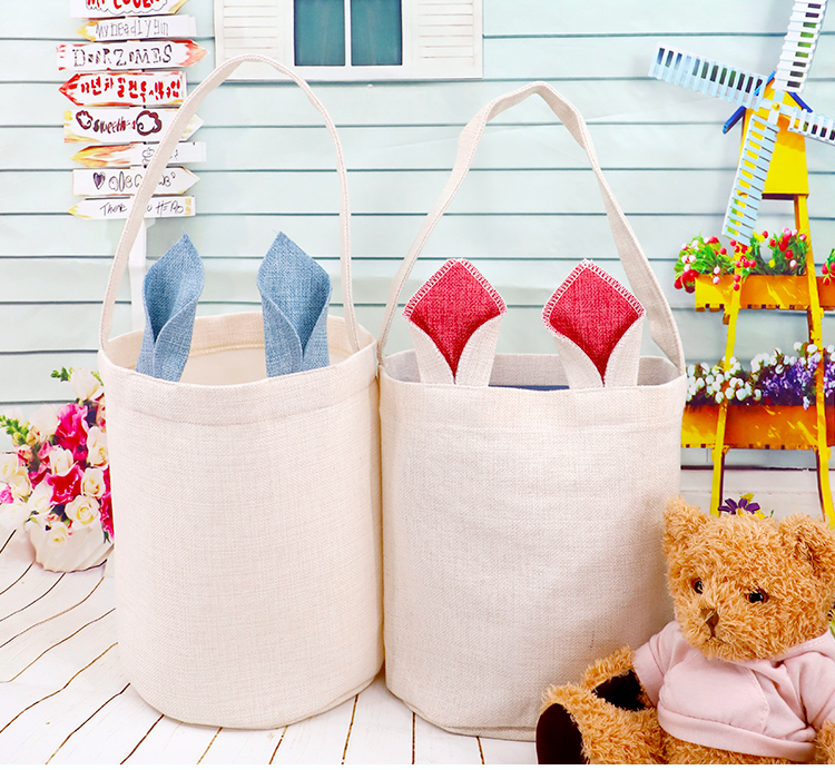Linen Easter Basket Linen Easter Basket