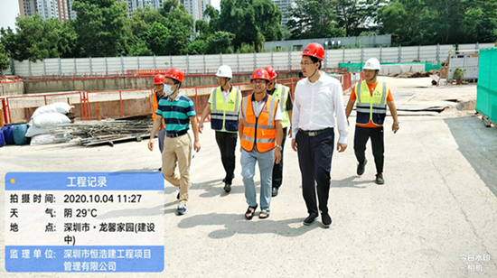 区国资局局长刘少明节日期间赴龙华建设检查公司管理工作