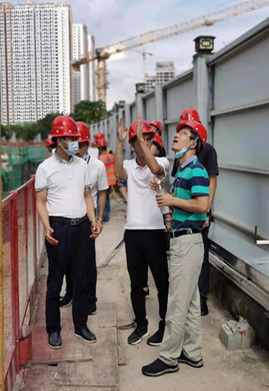 区国资局刘少明局长一行检查指导龙馨家园项目安全生产工作
